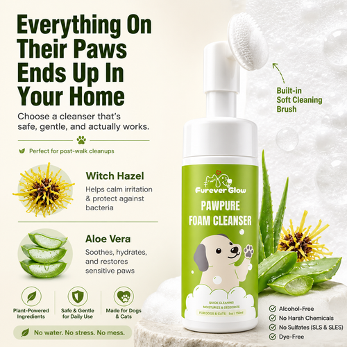 FureverGlow™ PawPure Foam Cleanser