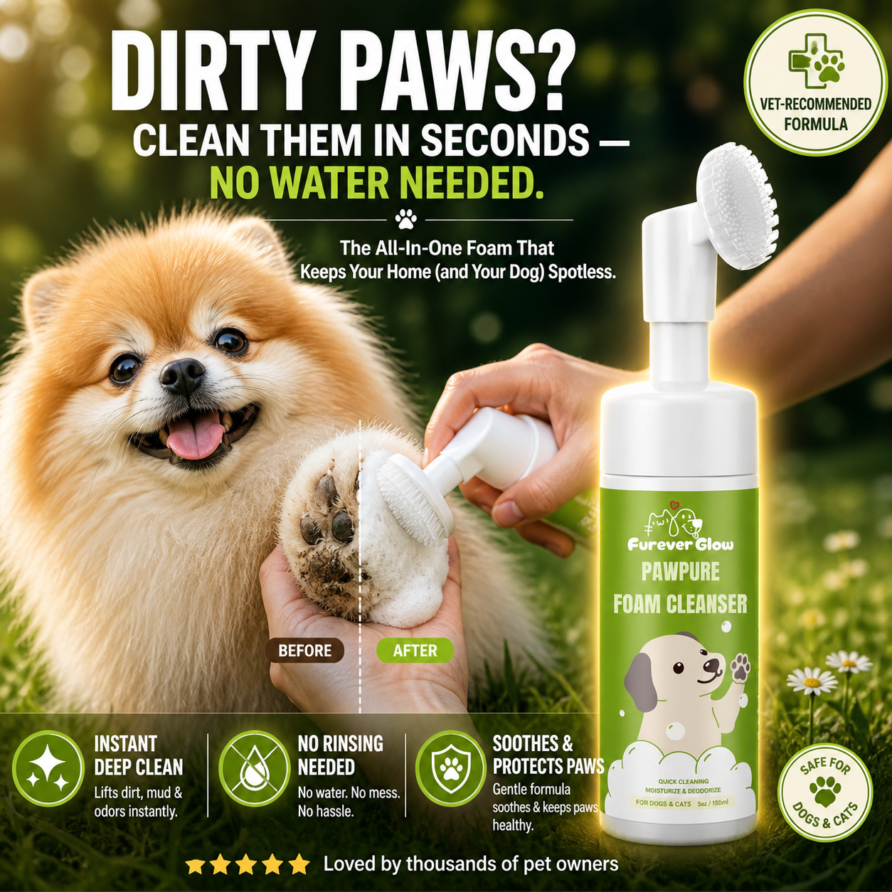 FureverGlow™ PawPure Foam Cleanser